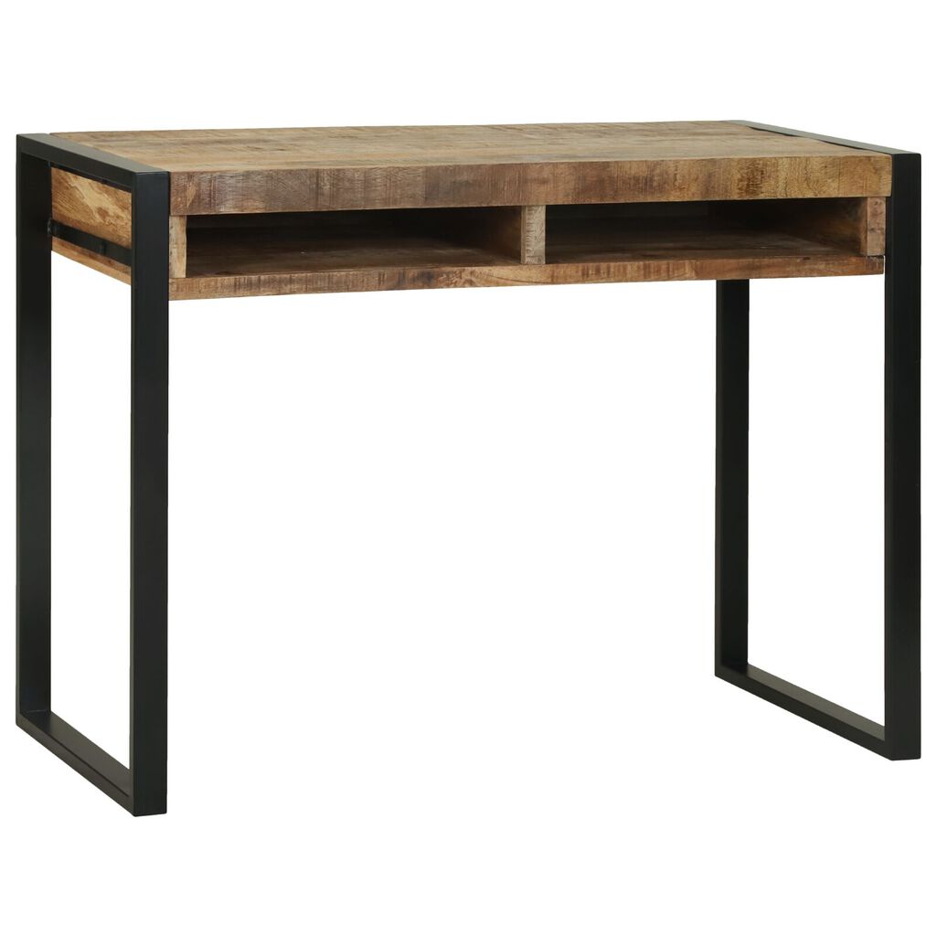 vidaXL Toaletný stolík so zrkadlom 100x50x75 cm Pevné hrubé mango