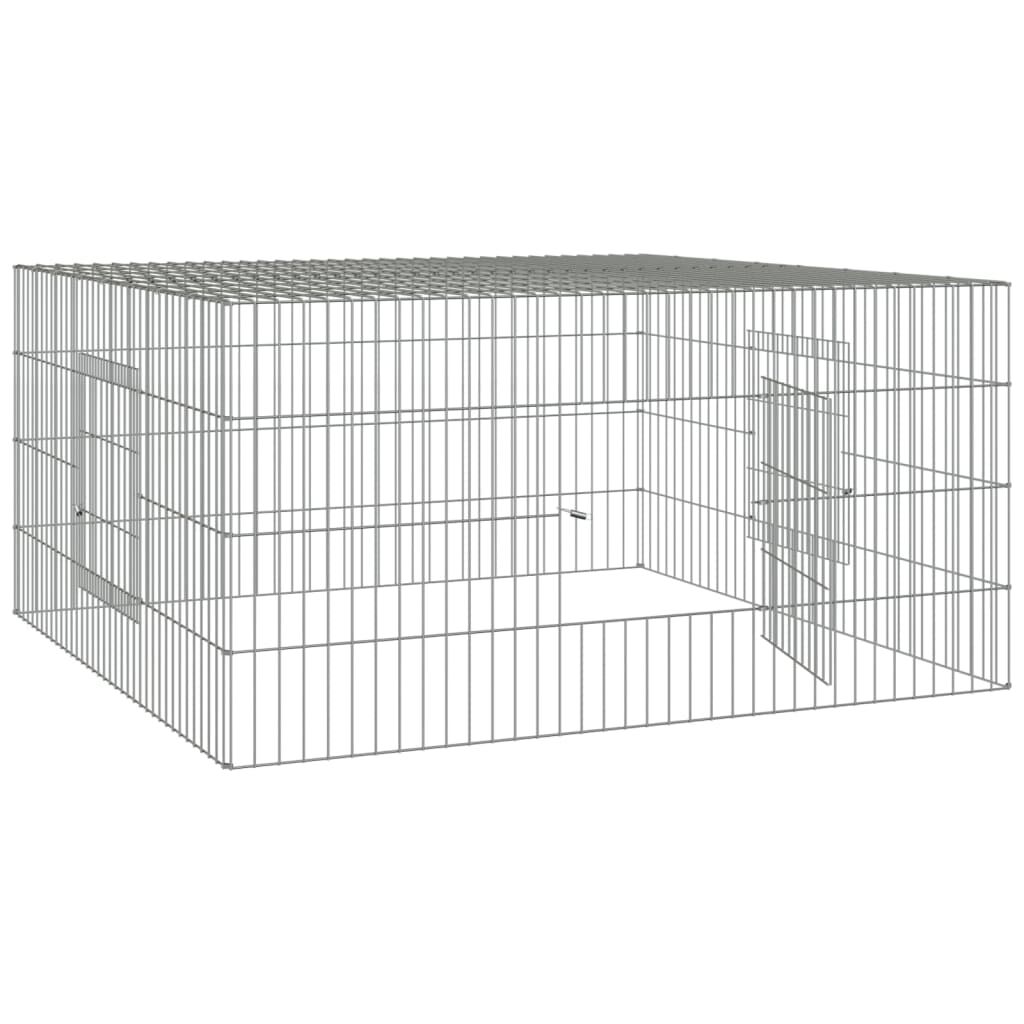 vidaXL Klietka pre králiky 110x110x55 cm pozinkované železo