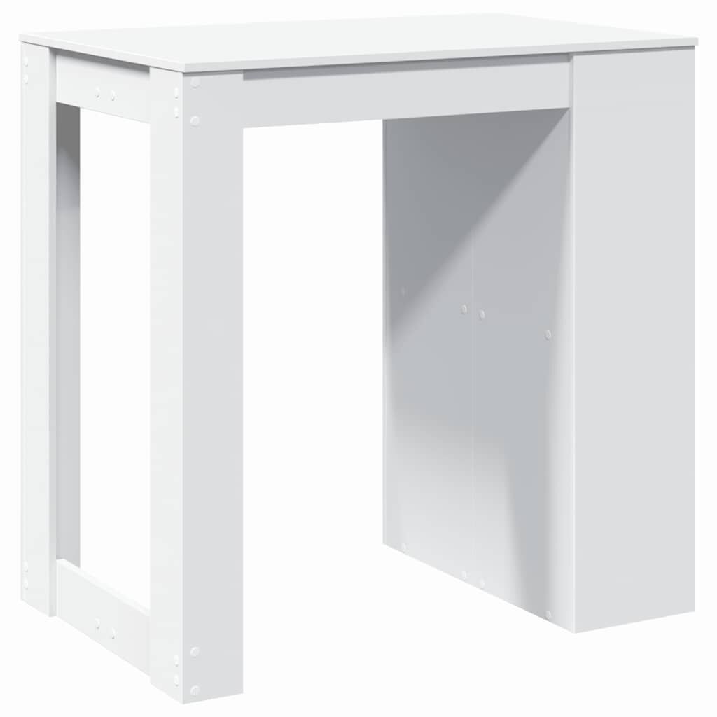 vidaXL Barový stôl biely 102x70x103,5 cm kompozitné drevo