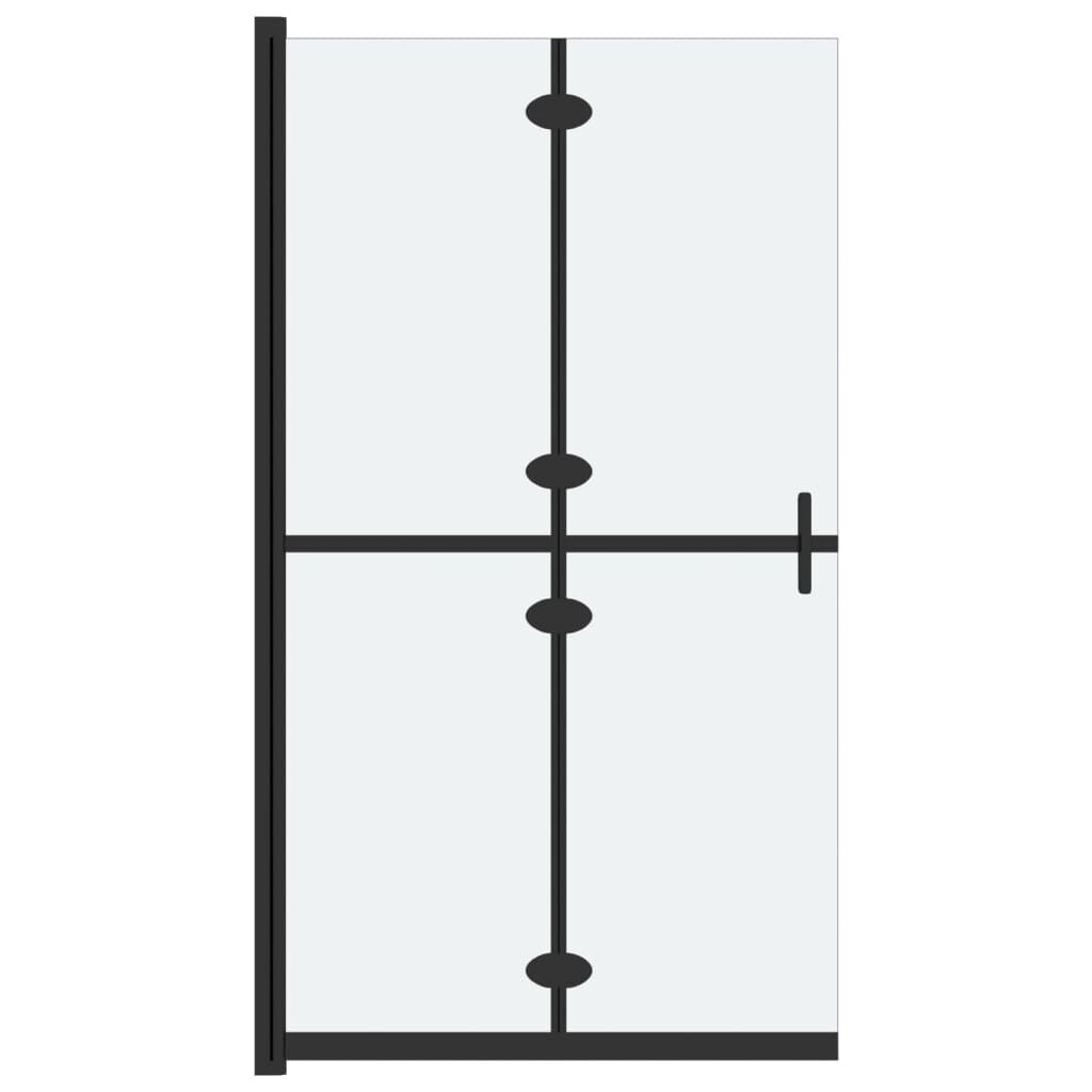 vidaXL Skladacia sprchová zástena nepriehľadné ESG sklo 80x190 cm