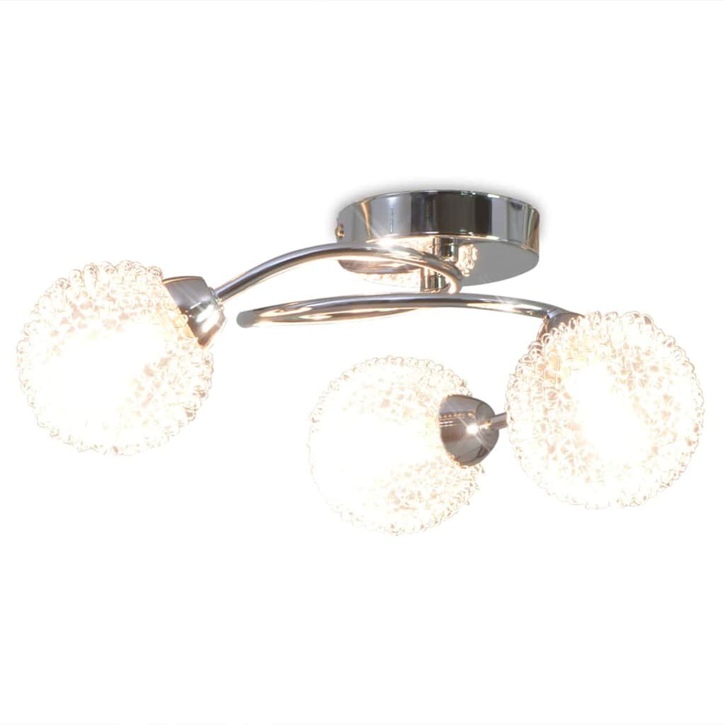 vidaXL Stropná lampa s 3 LED žiarovkami G9, 120 W