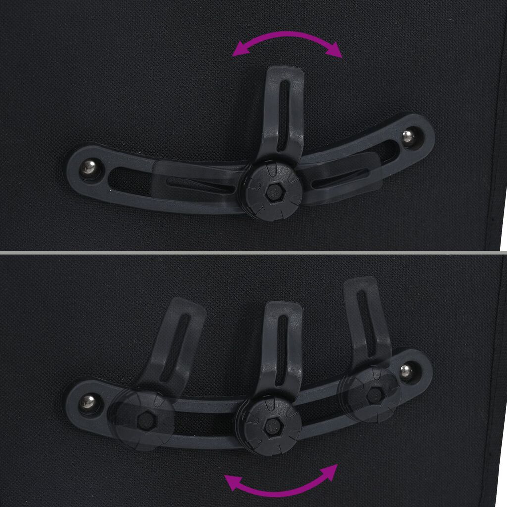 vidaXL Taška na bicykel pre nosič 20L Čierna 34x16x59 cm