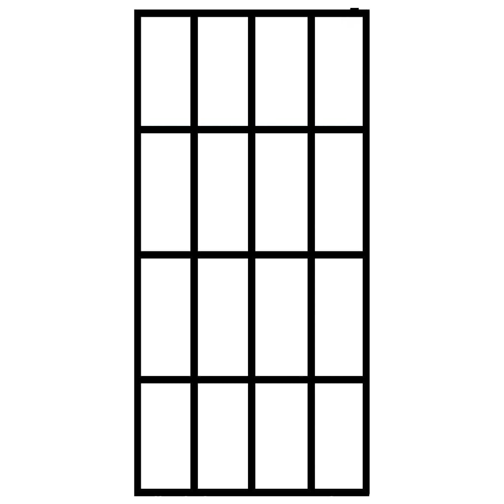 vidaXL Sprchová zástena walk-in, priehľadné tvrdené sklo 90x195 cm