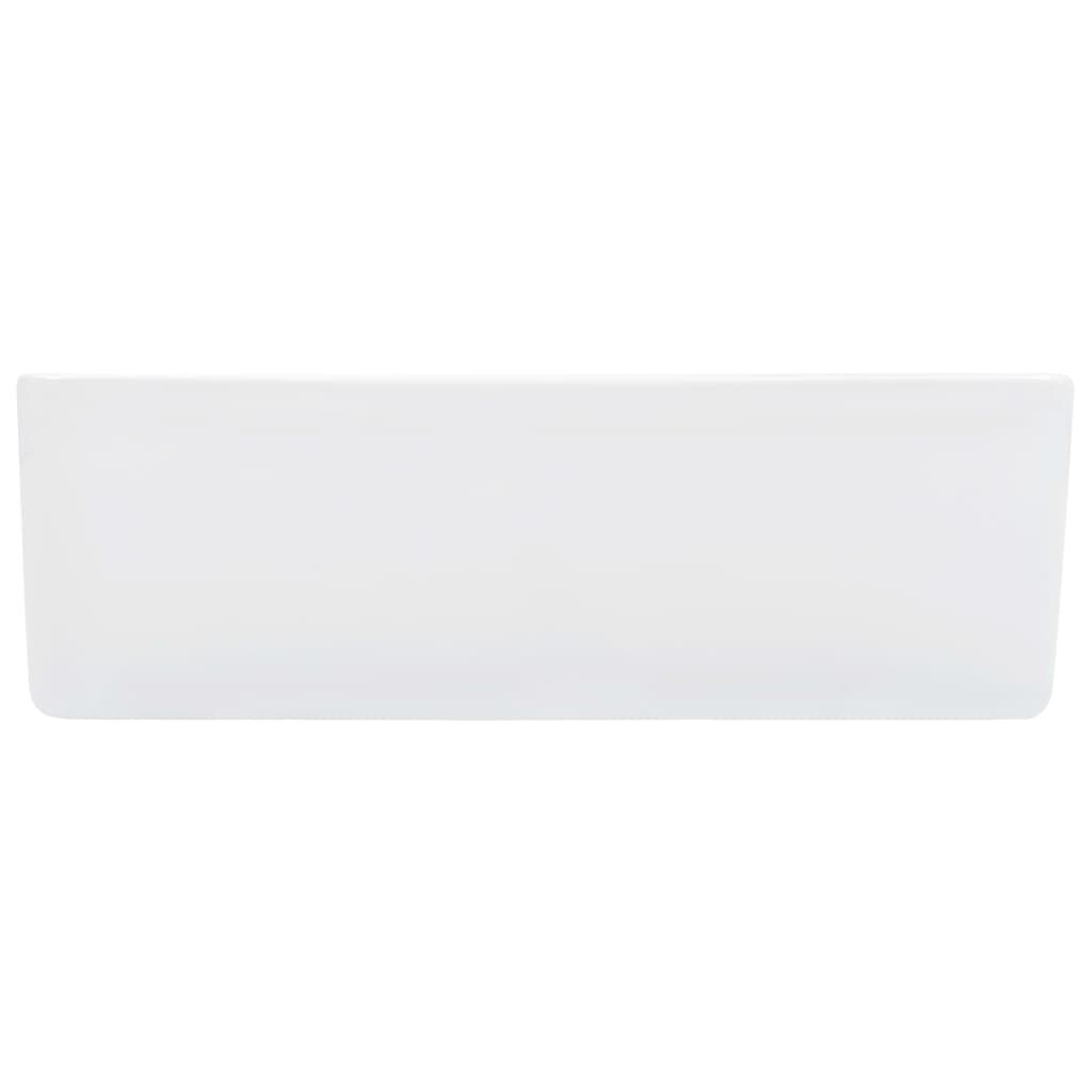 vidaXL Umývadlo biele 40x30x13 cm keramické