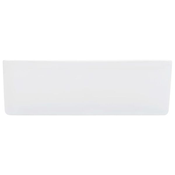 vidaXL Umývadlo biele 40x30x13 cm keramické