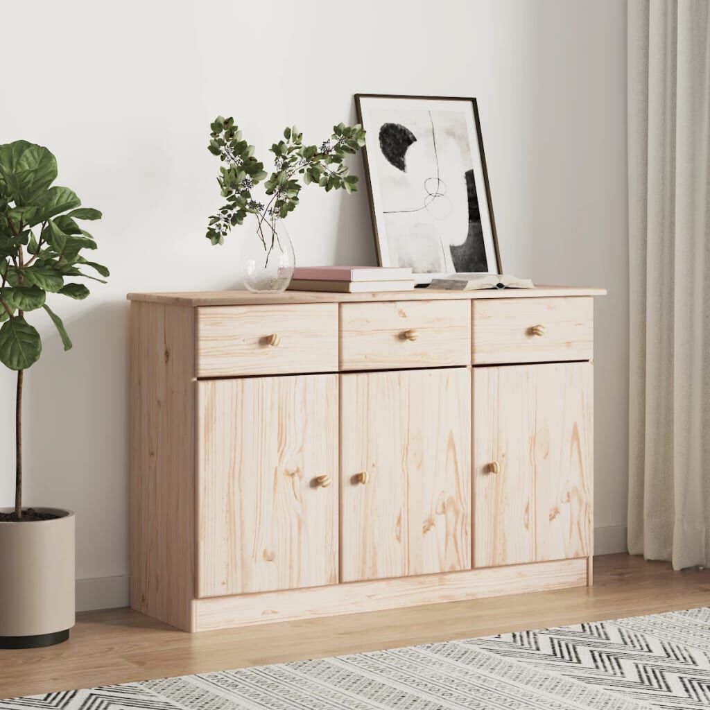 vidaXL Komoda ALTA 112x35x73 cm borovicový masív