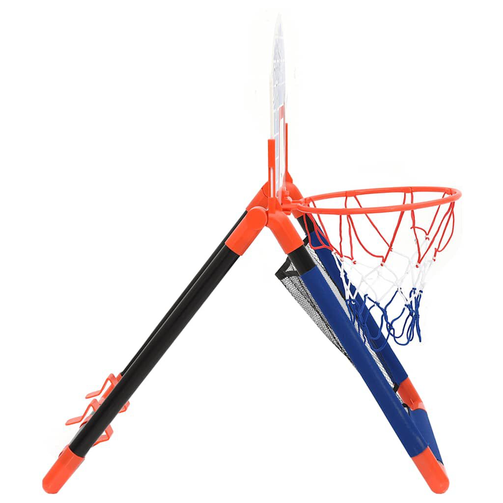 vidaXL Detská multifunkčná basketbalová súprava na podlahu a stenu