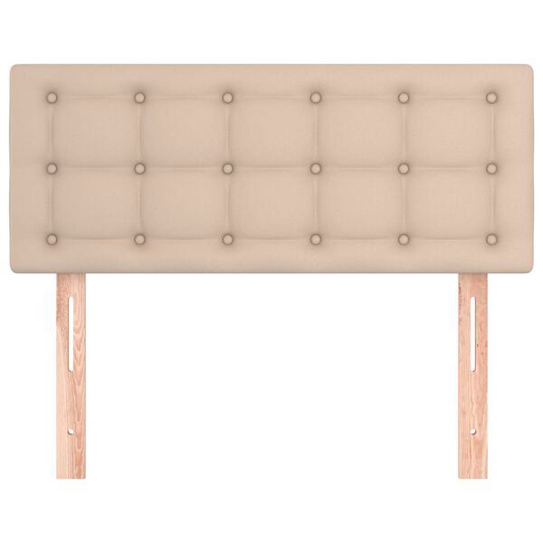 VidaXL Čelo postele kapučínové 80x5x78/88 cm umelá koža