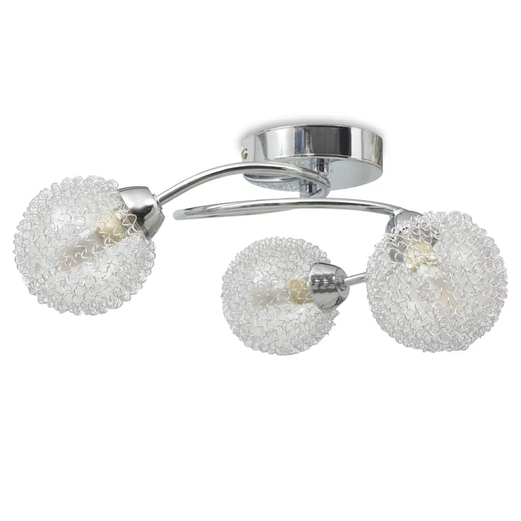 vidaXL Stropná lampa s 3 LED žiarovkami G9, 120 W