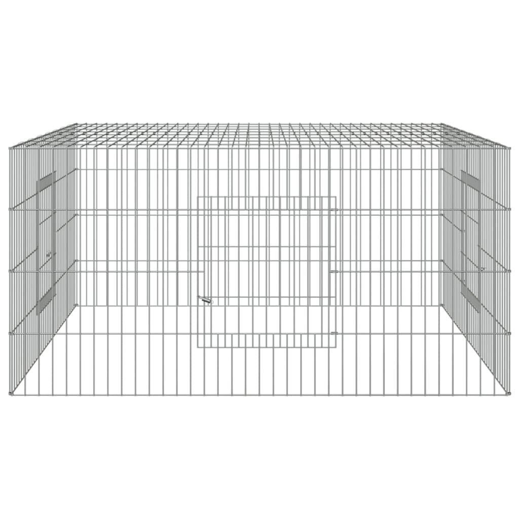 vidaXL Klietka pre králiky 110x110x55 cm pozinkované železo