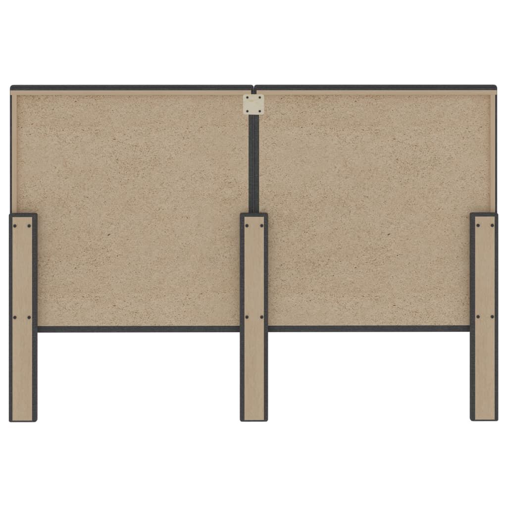 vidaXL Prešívané čelo postele tmavosivé 140x200 cm látkové