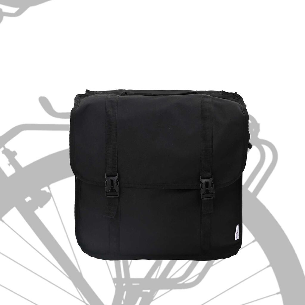 vidaXL Bicyklová taška Pannier Double Bags 48 L Čierna
