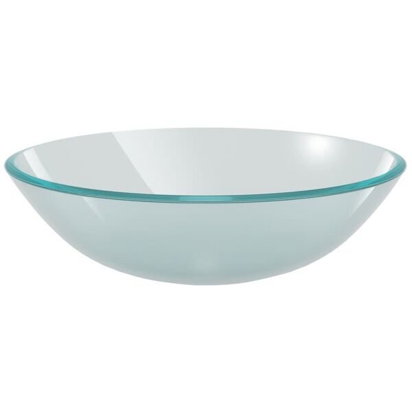 vidaXL Umývadlo z tvrdeného skla, 42 cm, matné