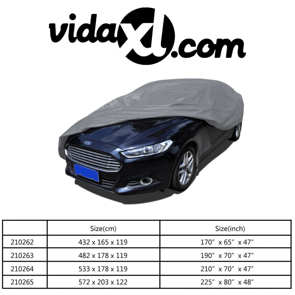 vidaXL Plachta na auto, netkaná látka, veľkosť M