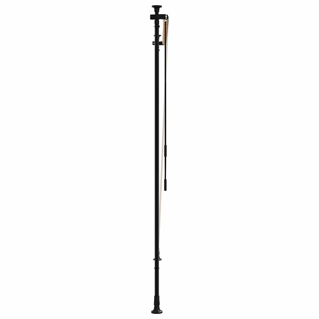 vidaXL Vonkajšia roleta oranžovo-biela 150x270 cm látka a oceľ